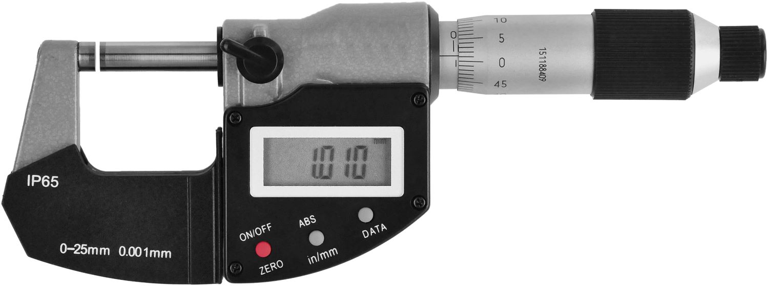 Digitale Bügelmessschraube DIN 863 0 - 25 mm / 0 - 1 inch U6200101