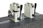 Abrollböcke Paar in schwerer Ausführung höhenverstellbar für Werkstücke Ø 60 - 150 mm