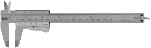 Messschieber, parallaxfrei DIN 862 0 - 150 mm (0 - 6 inch) V201052