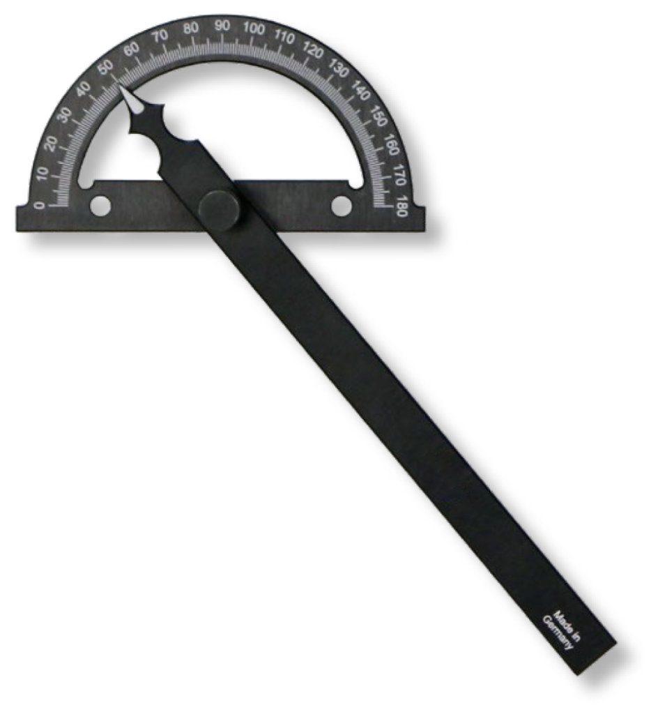 Gradmesser 180° aus Aluminium 