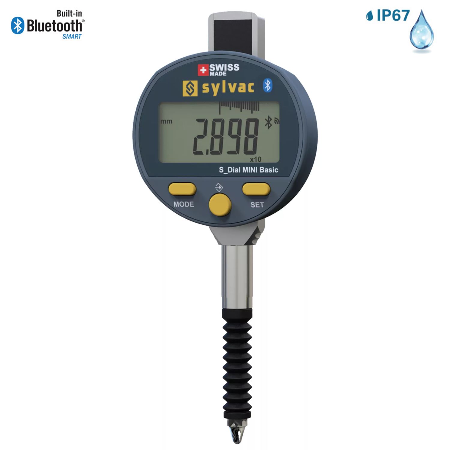 Digitale Messuhr Sylvac S_Dial MINI Smart Bluetooth® P 0 - 12,5 mm SY2111-1026