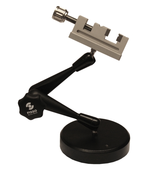 Mini-Schraubstock mit Fisso Photo und Stahlsockel Größe 3 MS3FPS