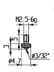 Messeinsatz Hartmetallbestückt 4,7 mm Ø KA573-23H