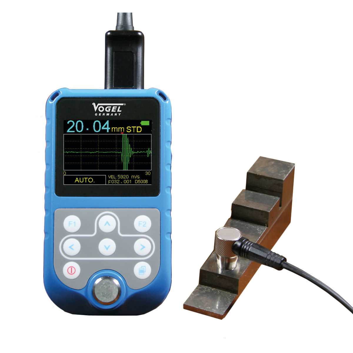 Ultraschall-Materialdickenmessgerät mit Echo-Echo System 0,65 - 400mm / 3 - 25mm V480130