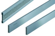 Flachlineale aus rostfreiem Stahl, Genauigkeit nach DIN 874/0, Prüfflächen und Seitenflächen feingeschliffen, Längen von 500 mm bis 6000 mm