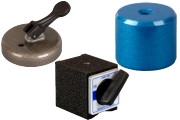 Ersatzfüße für Messstative, Magnetfüße mit Permanentmagnet und abschaltbarem Magnet sowie Saugfuß